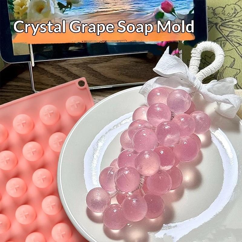Soap Making Lye - قوالب سيليكون على شكل كرة عنب