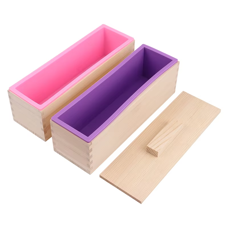 Soap Making Lye - قالب صابون سيليكون مستطيل الشكل سعة