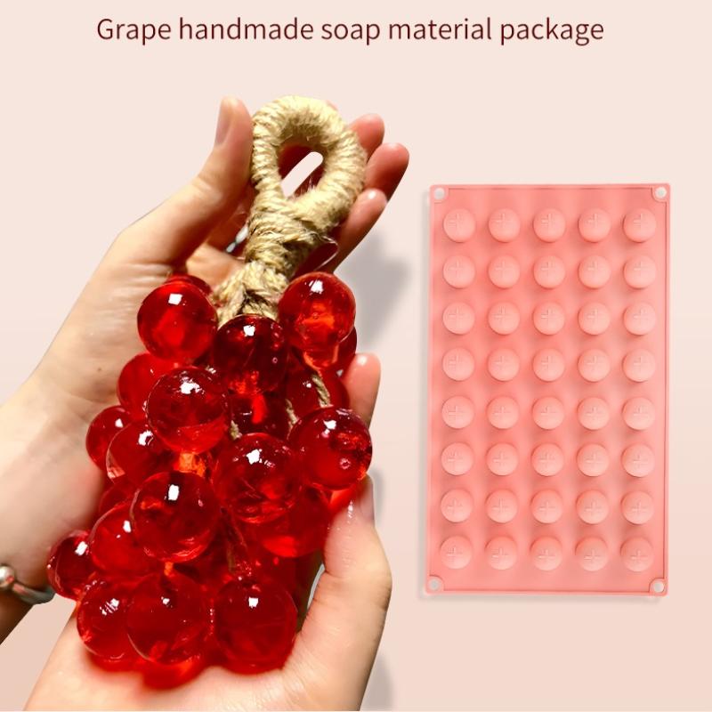 قوالب سيليكون على شكل كرة عنب  - مراجعة Soap Making Lye وسعره